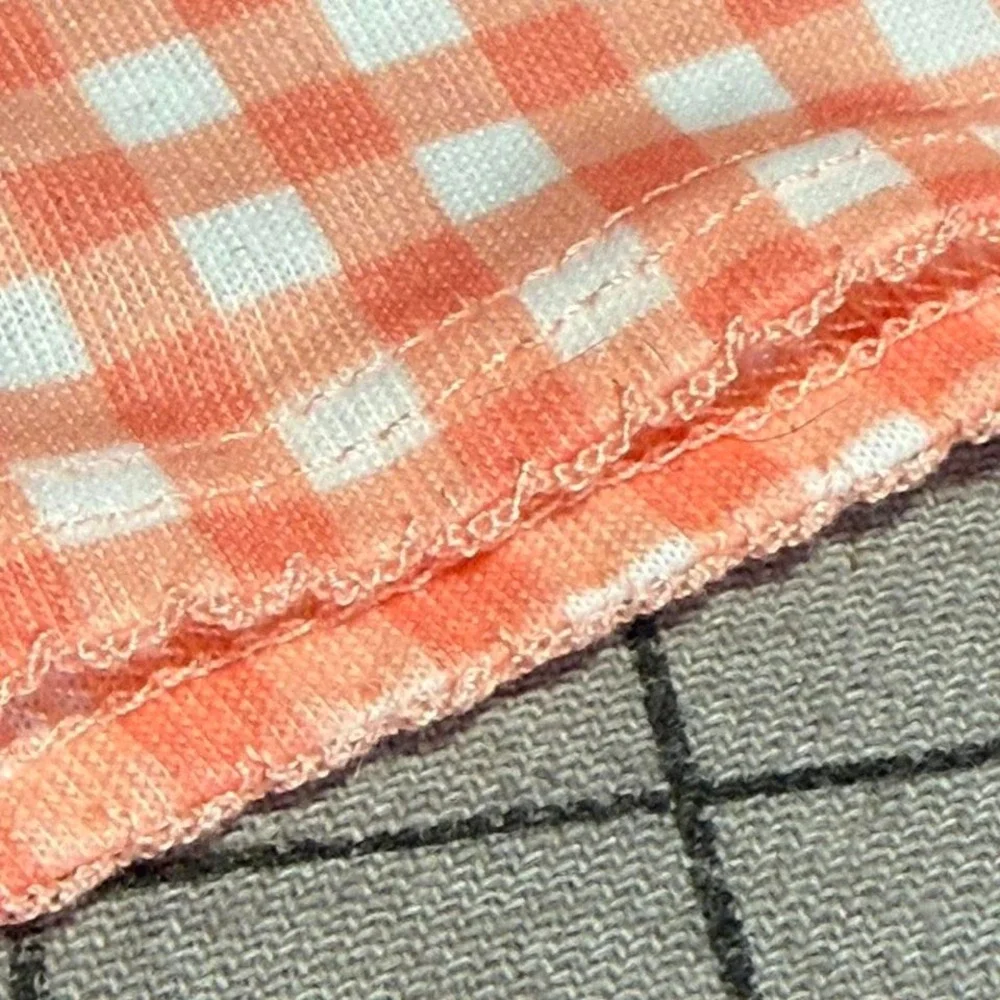 Carter's | Gingham Toddler Sleep Shorts | Peach & White